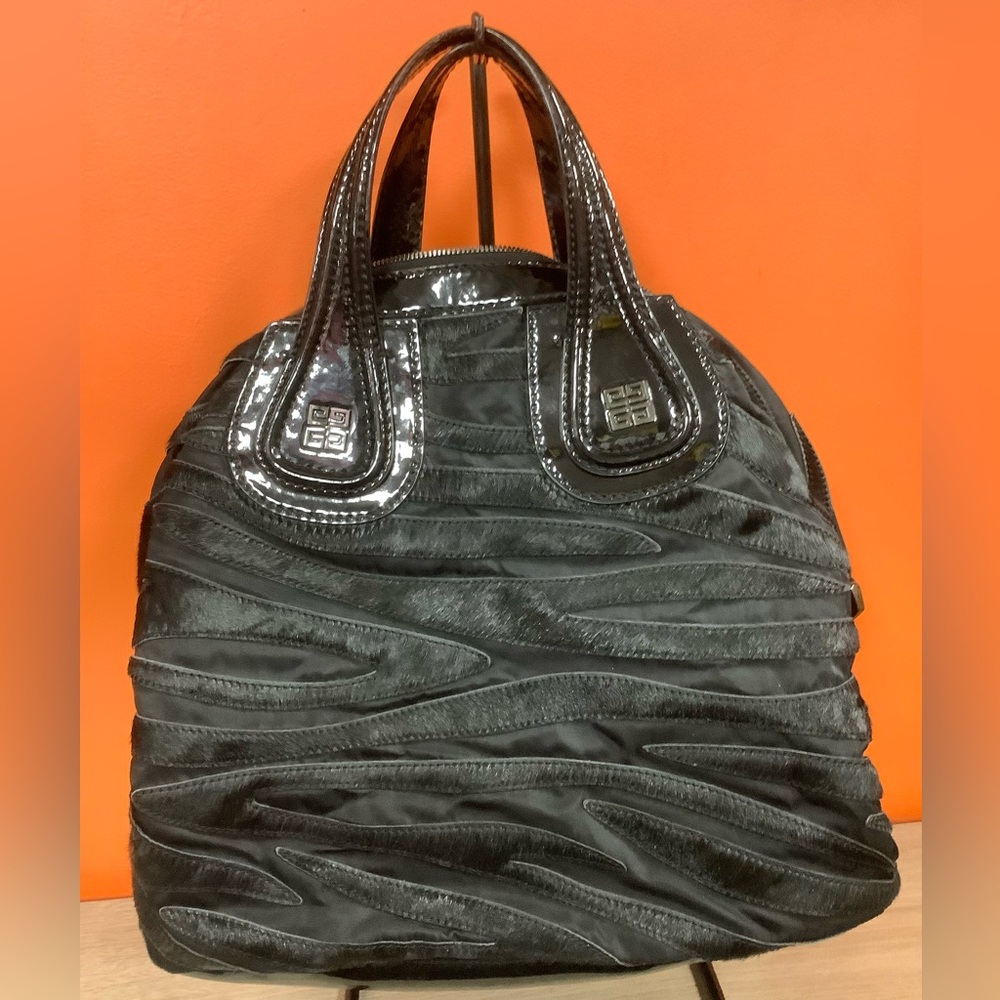 Givenchy Medium Nightingale Fur and Patent Bag - Picture 5 of 16